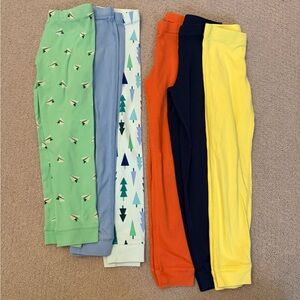 PRIMARY (Lot of 6) Kids Colorful Sleepwear Leggings Set - Sizes 6/7